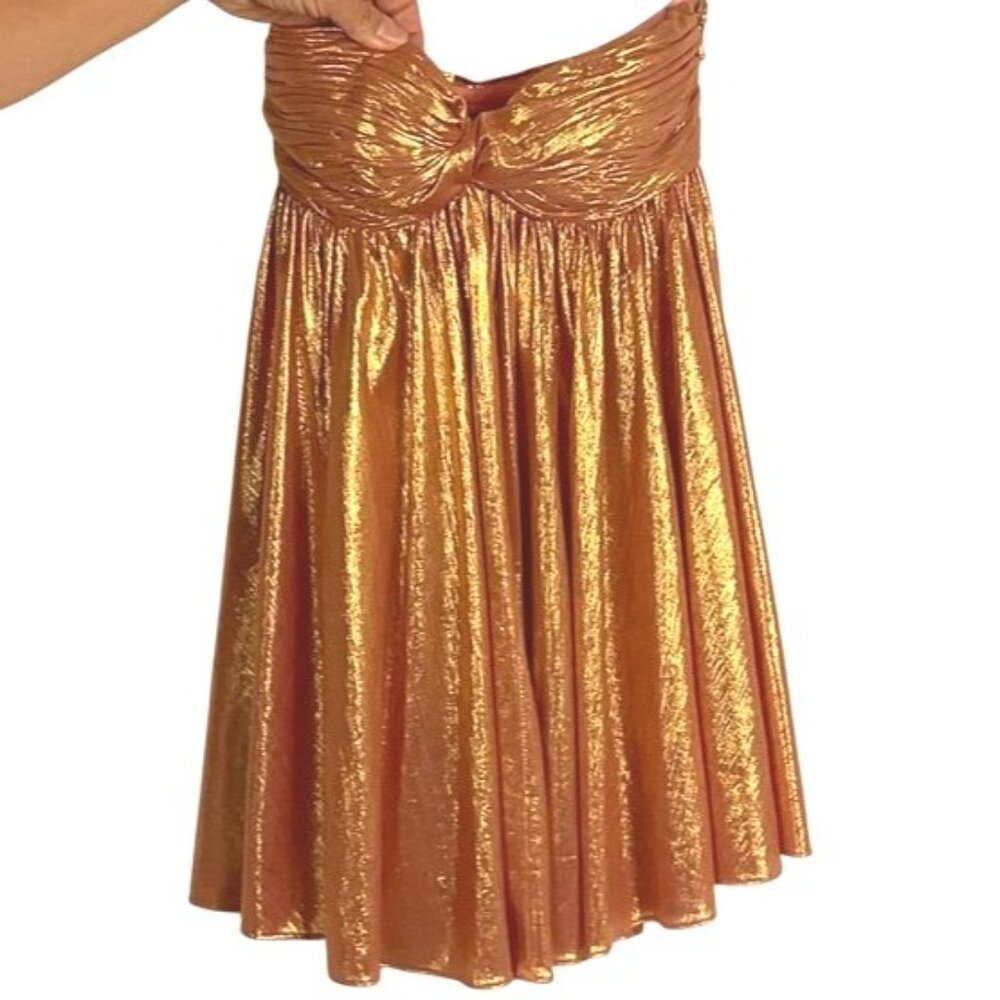NWT Retrofete Kaiser Dress, in Apricot, size XXS, 95% polyester, 5% spandex - Picture 6 of 16